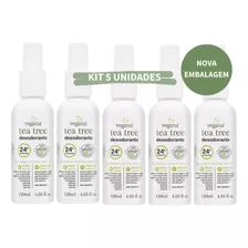 Kit 5 - Desodorante Sem Alumínio Wnf Melaleuca 120ml Vegana