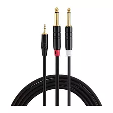 15ft 3.5mm 1/8 Trs A Dual 6.35mm 1/4 Ts Mono Y-cable ...