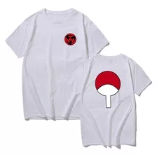 Camisa Camiseta Naruto Anime Uchiha Óbito Simbolo Desesnho