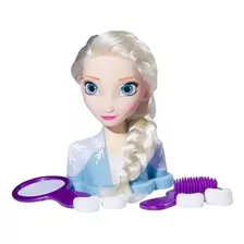 Boneca Styling Head Busto Elsa Frozen 2 Baby Brink