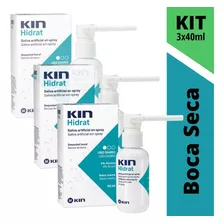 Kit Saliva Artificial - Kin Hidrat Spray - 3 Unidades