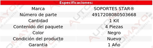 Un Jgo Topes Tapa Caja Soportes Star D150 V6 3.9l 1988-1993 Foto 2