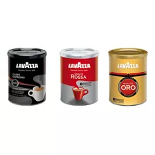 Kit 3 Cafés Moido Italiano Sabores Lavazza 250 Gramas