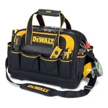 Bolsa Ferramentas Eletricista 37 Compartimentos Dewalt Cor Preta-amarela