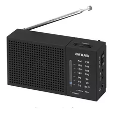 Rádio Portátil Fm / Am Aiwa Aw Lr234am-fm A Pilha - Preto