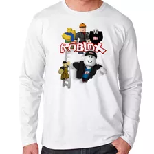 Camiseta Manga Longa Blusa Frio Roblox Turma Jogo Game Pc