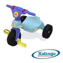 Triciclo Infantil Fox Racer Azul Com Pedal Xalingo - 0772.1 Cor Azul/roxo