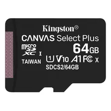 Memoria Micro Sd 64gb Xc Sdcs/64gb Kingston Canvas Clase 10