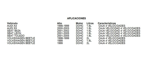 Reten Juego Caja Velocidad Audi S3 2003 1.8l 4 Velocidades Foto 6