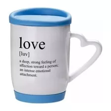 Taza Asa Corazón Con Base Y Tapa Personalizada Samano.uy