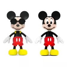 Kit Com 2 Bonecos Do Mickey Com Acessórios Disney Jr Elka