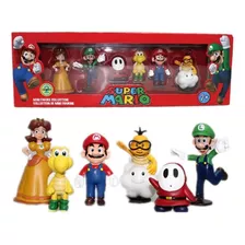 Figuras Super Mario Bros Set 6 Pzas Juguetes Caja Sellada 