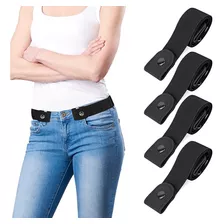 4pcs Cinturón Para Mujer Cinto Elástico Sin Hebilla P/sigilo