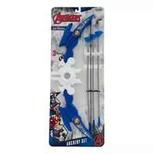 Set De Arco Y Flecha Tiro Al Blanco Avengers Heroes Marvel Color Azul Avengers