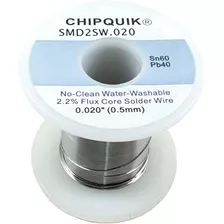 Chip Quik Smd2sw.020 8oz Solder Wire 60/40 Tin/lead No-clea