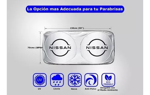 Parasol Vehicular Sedan Nissan Pulsar 2020-2023 Logo T1 , Foto 2