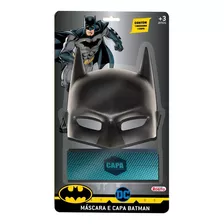 Fantasia Acessorio Batman Mascara E Capa