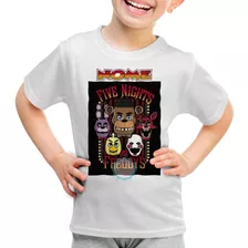 Camiseta Five Nights At Freddy's Personalizada Com Seu Nome!