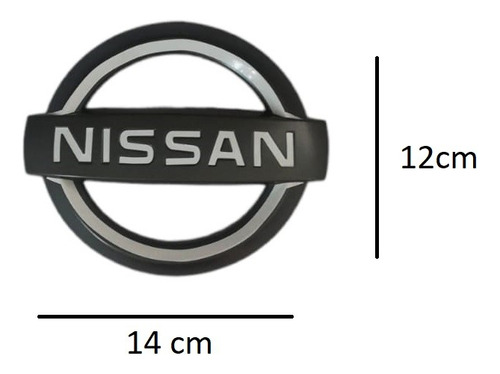 Emblema Parrilla Nissan Versa 15-19 Vdrive 20-23 Gris-blanco Foto 2