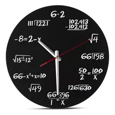 Reloj De Pared Matemático - Reloj De Pared Único - Ca...