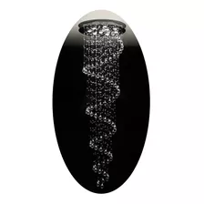 Lustre Cristal Espiral 3 Metros X 50cm Diam 