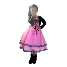 Vestido Rosa De Barbie Con Torera