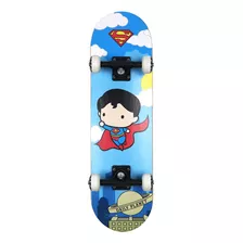 Skateboard Infantil Super Homem Chibi Até 60kg Bel Fix