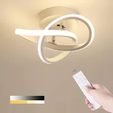 Moderna Lámpara De Techo Led 24 W, Diseño Curvo