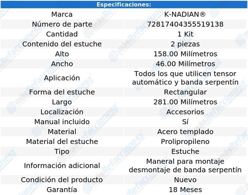 1 Herram Inst Banda Acces S-type V8 4.0l 00 Al 02 Knadian Foto 3