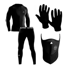 Kit Conjunto Termico Alpina + Guantes + Mascara