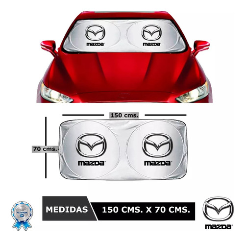 Protector Cubresol Plt Con Ventosas Mazda 2 Sedan 2024 Foto 9