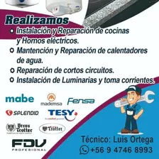 Reparación Encimeras, Cocinas, Hornos Y Termos Eléctricos