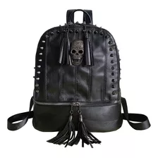 Mochila Con Diseño De Calavera Para Mujer, Diseño Gótico,