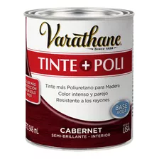 Barniz Poli + Tinte Base Agua 946ml Cabernet Varathane