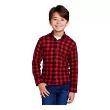 Camisa Xadrez Infantil Flanelada Tecido Leve 100% Algodão