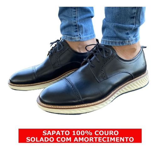 Sapato Derby Casual Masculino Moderno Confortavel- Premium 