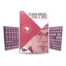 1 Álbum De Moedas Brasileiras 1956 A 1994 Mario De Andrade