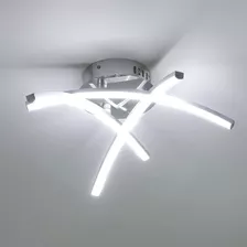 Lámpara De Techo Moderna Led Curva Para Sala Comedor Cuartos