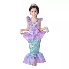 Fantasia Infantil Pequena Sereia Princesa Ariel