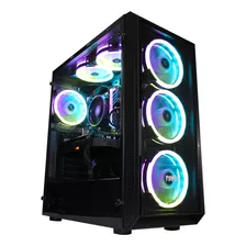 Chasis Gamer Power Group Cl-y1 + Fuente 600w Plus Bronze