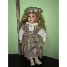 Boneca De Porcelana Antiga Linda!