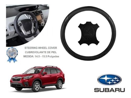 Funda Cubrevolante Negro Piel Subaru Forester 2021 Foto 2