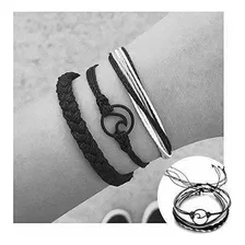 Choa Pulsera De Amistad Ajustable Para Mujer 3 Piezas Hechas