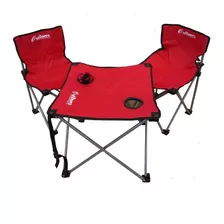 Set De Camping Infantil Outdoors Mesa + 2 Sillas