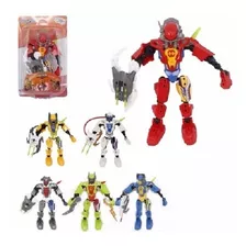 Kit C 2 Robo Hero Squad Super Robot Sortidos Na Cartela 