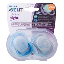 Chupeta Ultra Air 6 A 18m Philips Avent - Scf376/21- Azul