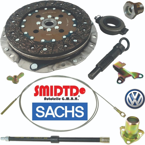 Kit De Clutch Completo Cable Funda Vw Sedan 1.6l 93-04 Vocho Foto 6