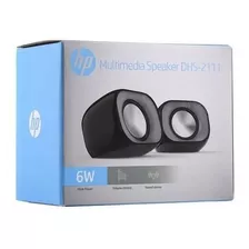 Caixas Speakers 2.0 Dhs-2111 Preta Hp Usb P2