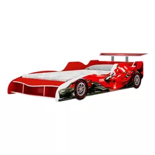 Cama Infantil Carro F1 090 Vermelho - Gelius