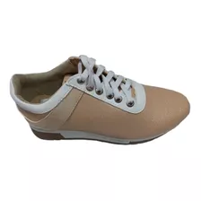 Tenis Perugia Casuales Para Dama Color Rosa/ Blanco (20023)